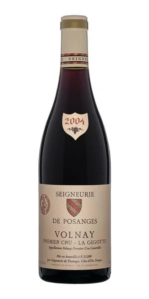 Вино Volnay 1er Cru La Gigotte AOC Seigneurie de Posanges Вольнэ Премье Крю Ла Жиготт AOC Сеньори де Позанж 2004 750 мл