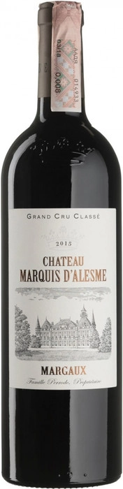 Вино Chateau Marquis d'Alesme  Margaux AOC  2015 750 мл