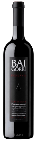 Baigorri Crianza  Reserva Rioja Tempranillo   Байгорри Резерва  Темпранильо 2018  750 мл   14.5 %