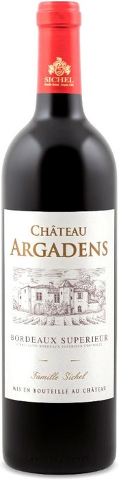 Вино Sichel Chateau Argadens Rouge Bordeaux Superieur AOC Шато Аргаданс Красное 2014 750 мл