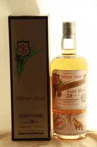 Виски Silver Seal, Dufftown, Даффтфун, 1983, 54,2%  single cask №628 bottle one of 204 бут. 70cl