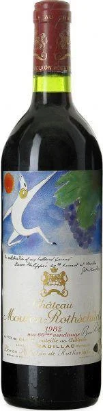 Вино Chateau Mouton Rothschild Pauillac AOC Premier Grand Cru Classe/ Шато Мутон Ротшильд (Пойяк) Премьер Гран Крю, 1982, 750 мл