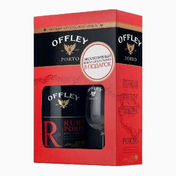 Портвейн Offley Porto Ruby, GB + glass Оффли Руби со стаканом 750 мл