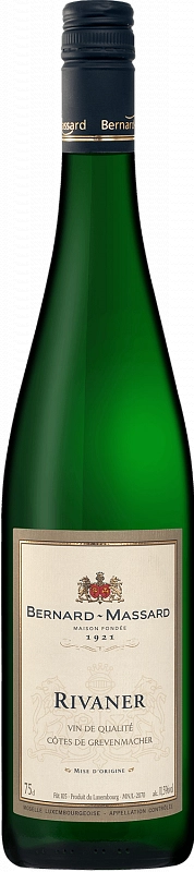 Вино  Bernard-Massard  Rivaner Grevenmacher Moselle Luxembourgeoise   Бернар-Массар  Риванер Гревенмахер Люксембуржуаз  2018  750 мл