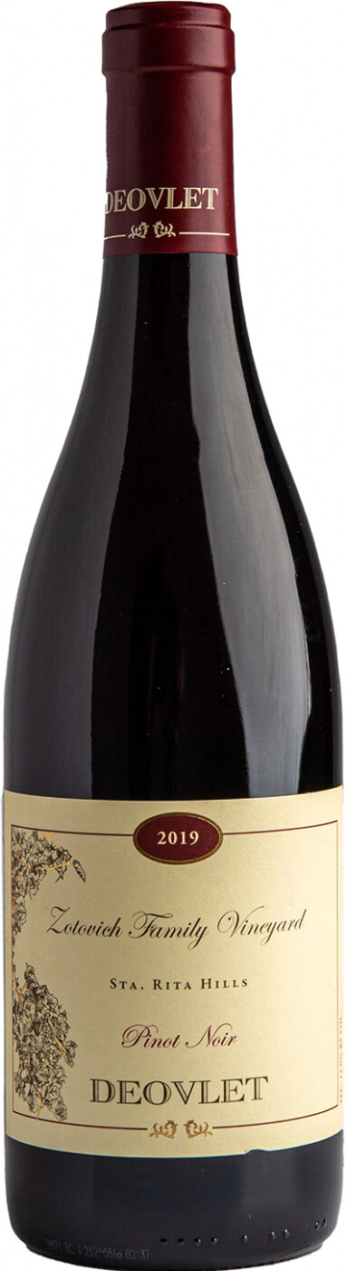 Вино Deovlet Zotovich Family Vineyard Pinot Noir 2019 750 мл 13%