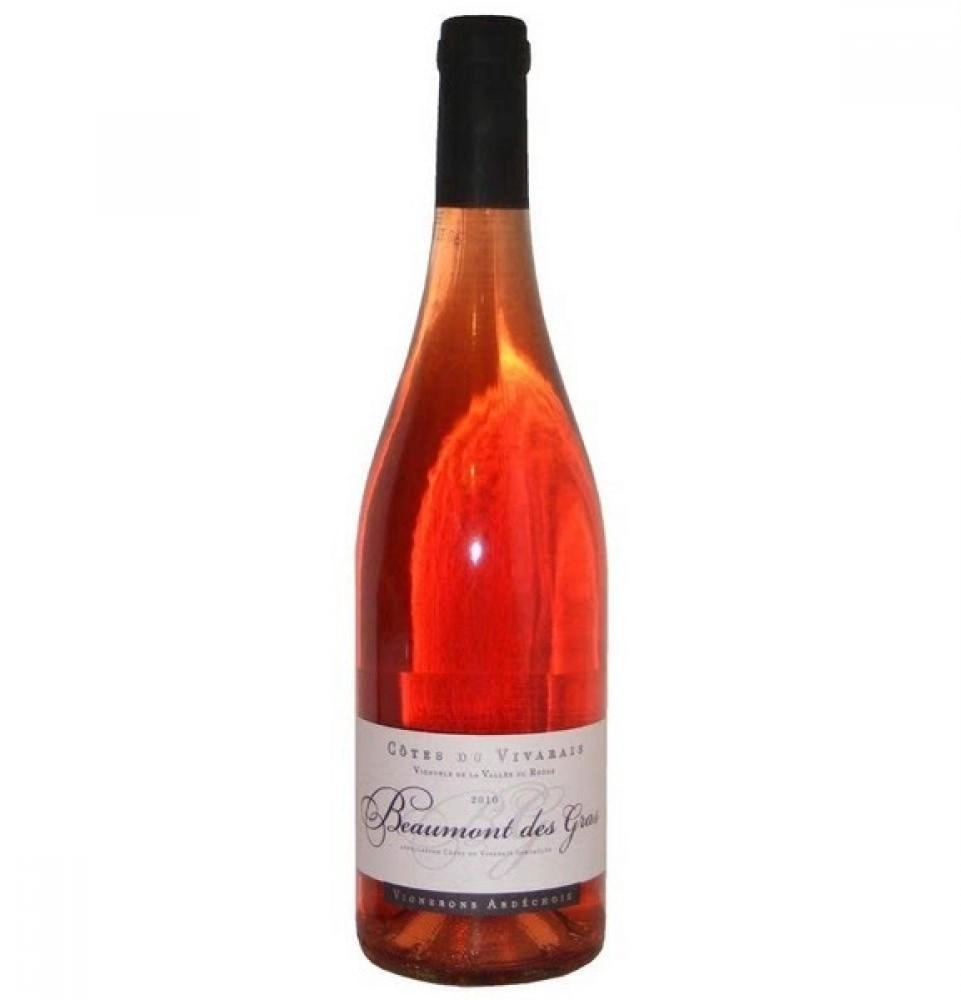 Вино  Vignerons Ardechois AOP Cotes du Vivarais Beaumont des Gras Rose  2017 750 мл