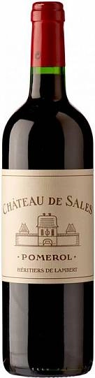 Вино Chateau de Sales Pomerol   750 мл