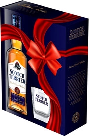 Виски  Scotch Terrier  Blended  gift box with glass 700 мл