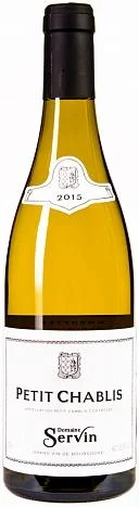 Вино Marcel Servin Petit Chablis AOC  Марсель Сервен Пти Шабли АОС 2015 750 мл