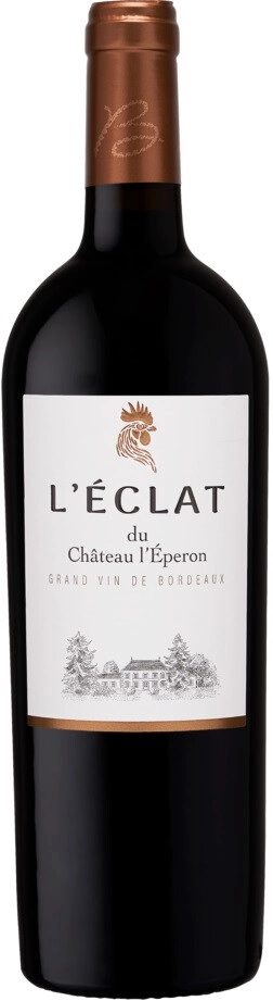 Вино Eclat du Сhateau l'Eperon Bordeaux Superieur AOC л'Экла дю Шато л'Эперон 2018 750 мл 14%