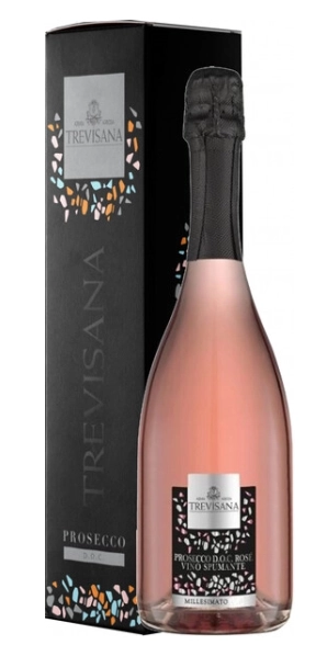 Игристое вино   Trevisana  Prosecco Rosé   Extra Dry  gift box  2023 750 мл