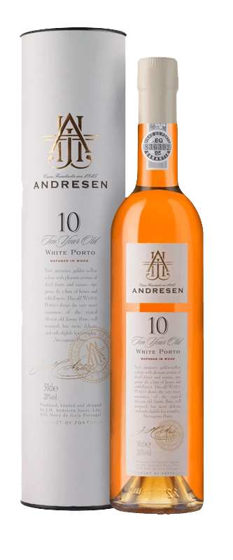 Портвейн   Andresen 10 Years Old white gift tube 500 мл