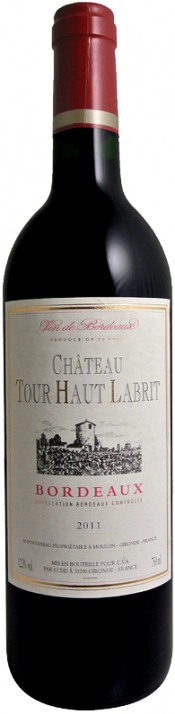 Вино Chateau Tour Haut Labrit Bordeaux AOC  2014 750 мл