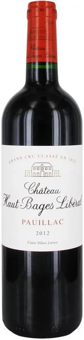 Вино Chateau Haut Bages Liberal Pauillac AOC 5-me Grand Cru   Шато О Баж Либераль Пойяк АОС 2012 750 мл