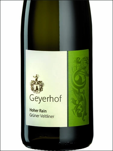 Вино Geyerhof Hoher Rain Gruner Veltliner Kremstal DAC 2019 750 мл