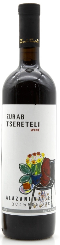 Вино   Zurab Tsereteli  Alazani Valley Red   Зураб Церетели Алазанская Долина   красное  полусладкое 750 мл