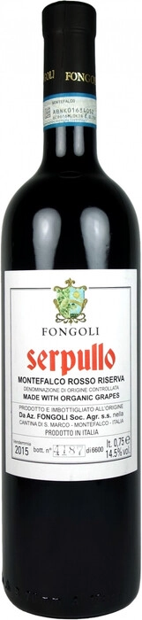 Вино Fongoli  Serpullo Montefalco Rosso Riserva DOC Naturale  2016 750 мл