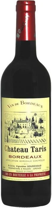 Вино Chateau Taris Bordeaux AOC  Шато Тарис Бордо 750 мл