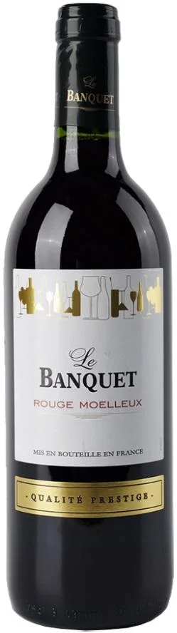 Вино "Le Banquet" Rouge Moelleux, "Ле Банке" Красное полусладкое, 0.75 л