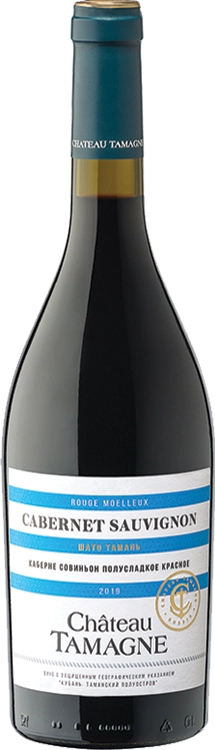Вино  Шато Тамань  Каберне красное полусладкое  750 мл