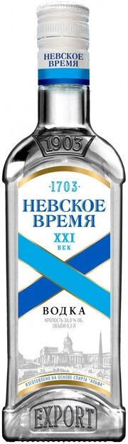Водка    Невское Время   XXI Век  500 мл