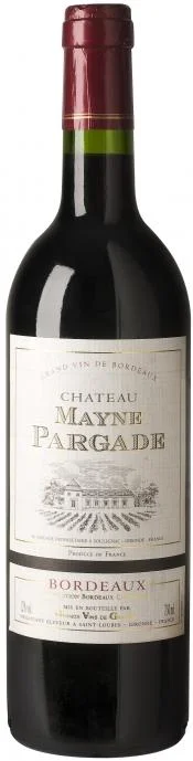 Вино "Chateau Mayne Pargade" Rouge, Bordeaux AOC, "Шато Мейн Паргад" Руж, 2012, 750 мл