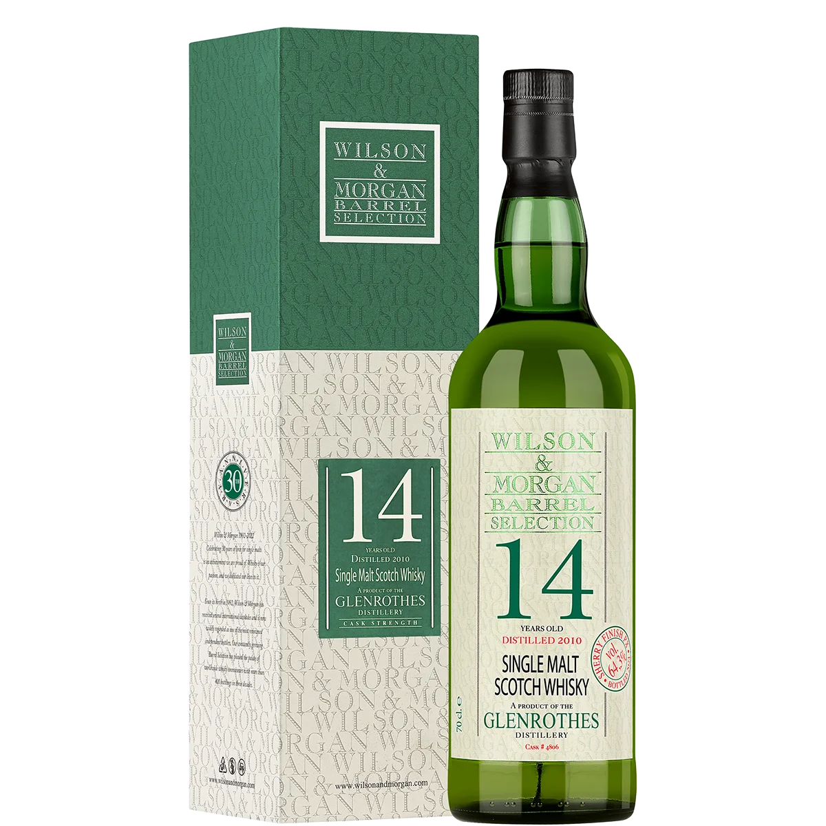 Виски  W&M Barrel Selection GLENROTHES 14YO Sherry Finish PX  GB  700 мл  64,3 %