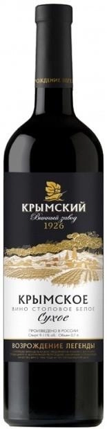Вино Крымский ВЗ Крымское Белое Сухое 700 мл