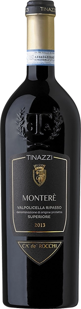 Вино Tinazzi Valpolicella Superiore Ripasso Montere Ca'de'Rocchi Вальполичелла Сюперьоре Рипассо Монтере DOP Ка'Де'Рокки 2018 750 мл