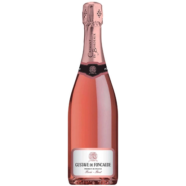 Игристое вино  Gustave de Foncaude Crémant de Bordeaux Brut  Rosé  750 мл  12 %