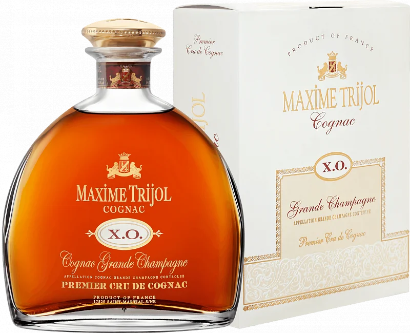Коньяк Maxime Trijol Cognac XO Grande Champagne Premier Cru  gift box  Максим Трижоль XO  Гранд Шампань Премье Крю  в п/у 700 мл