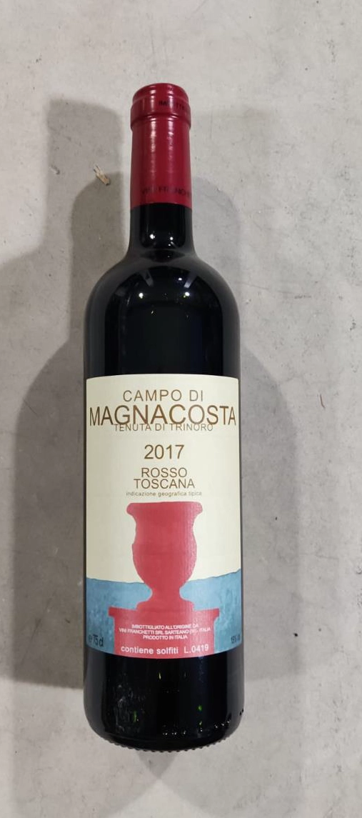 Вино Vini Franchetti Campo di Magnacosta Tenuta di Trinoro  Вини Франкетти Кампо ди Магнакоста Тенута ди Триноро сухое красное 2017   750 мл