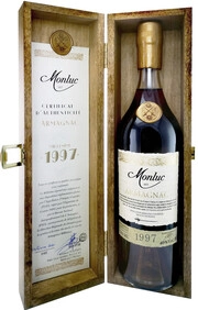 Арманьяк  Monluc Armagnac AOC  wooden box  1997 700 мл