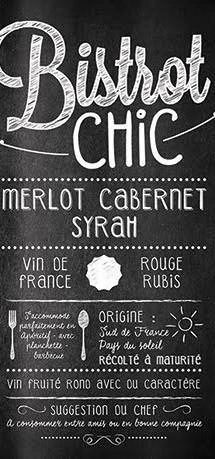 Вино Bistrot Chic Merlot - Cabernet - Syrah  750 мл