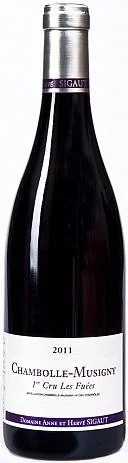 Вино Domaine Anne et Herve Sigaut Chambolle-Musigny Premier Cru Les Fuées АОС Анна и Эрве Сиго Шамболь-Мюзиньи Премье Крю Ле Фюе  АОС 2011 750 мл