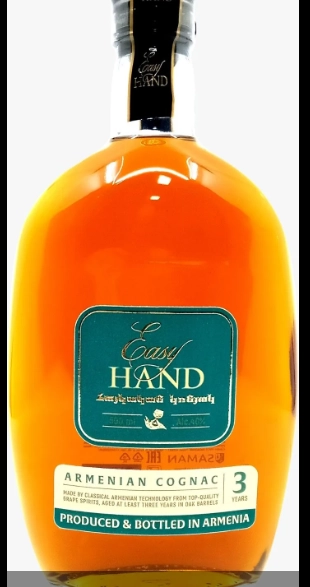 Коньяк  Прошянский Коньячный Завод  Изи Хэнд трехлетний 40%  500 мл