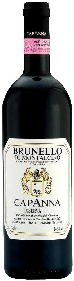 Вино Capanna  Brunello di Montalcino Riserva  Tuscany DOCG  2015 750 мл