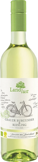 Вино Peter Mertes Landlust Grauer Burgunder-Riesling Петер Мертес Ландлуст Грауэр Бургундер-Рислинг 2019 750 мл
