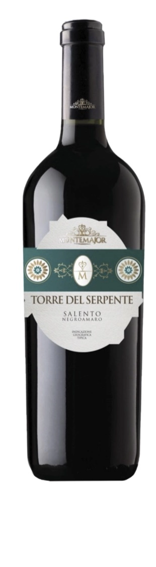 Вино Montemajor SALENTO NEGROAMARO TORRE DEL SERPENTE 2020 750 мл 12%