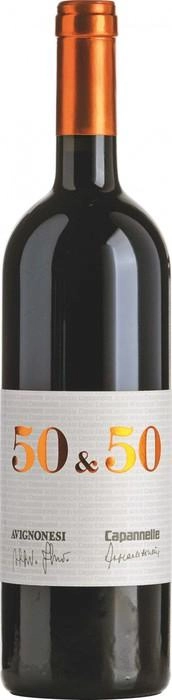 Вино Avignonesi-Capannelle 50 & 50 Vino da Tavola di Toscana IGT red dry  2016 750 мл