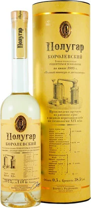 Водка   Полугар   Королевский ржаной   в п/у  500 мл