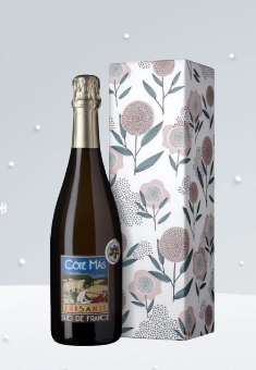 Игристое вино   Cote Mas Frisante Blanc de Blancs Brut gift box  750 мл