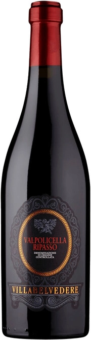 Вино Villa Belvedere  Valpolicella Ripasso   Вилла Бельведере  Вальполичелла Рипассо  750 мл