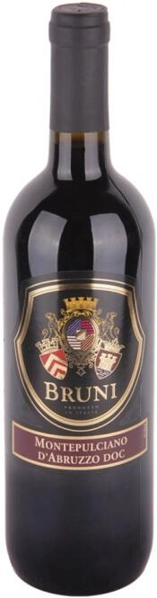 Вино  Bruni Montepulciano d’Abruzzo DOC Бруни  Монтепульчано д'Абруццо 2018 750 мл