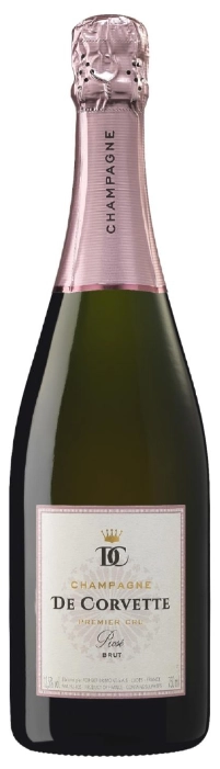 Шампанское  De Corvette Rose Brut Premier Cru   2019  750 мл  12%