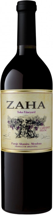 Вино Bodega Teho  Zaha Toko Vineyard Cabernet Franc  2019 750 мл