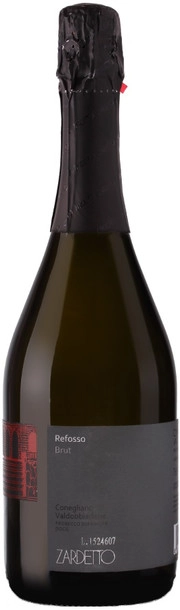Игристое вино Zardetto Refosso Brut Conegliano Valdobbiadene Prosecco Superiore DOCG   2016 750 мл