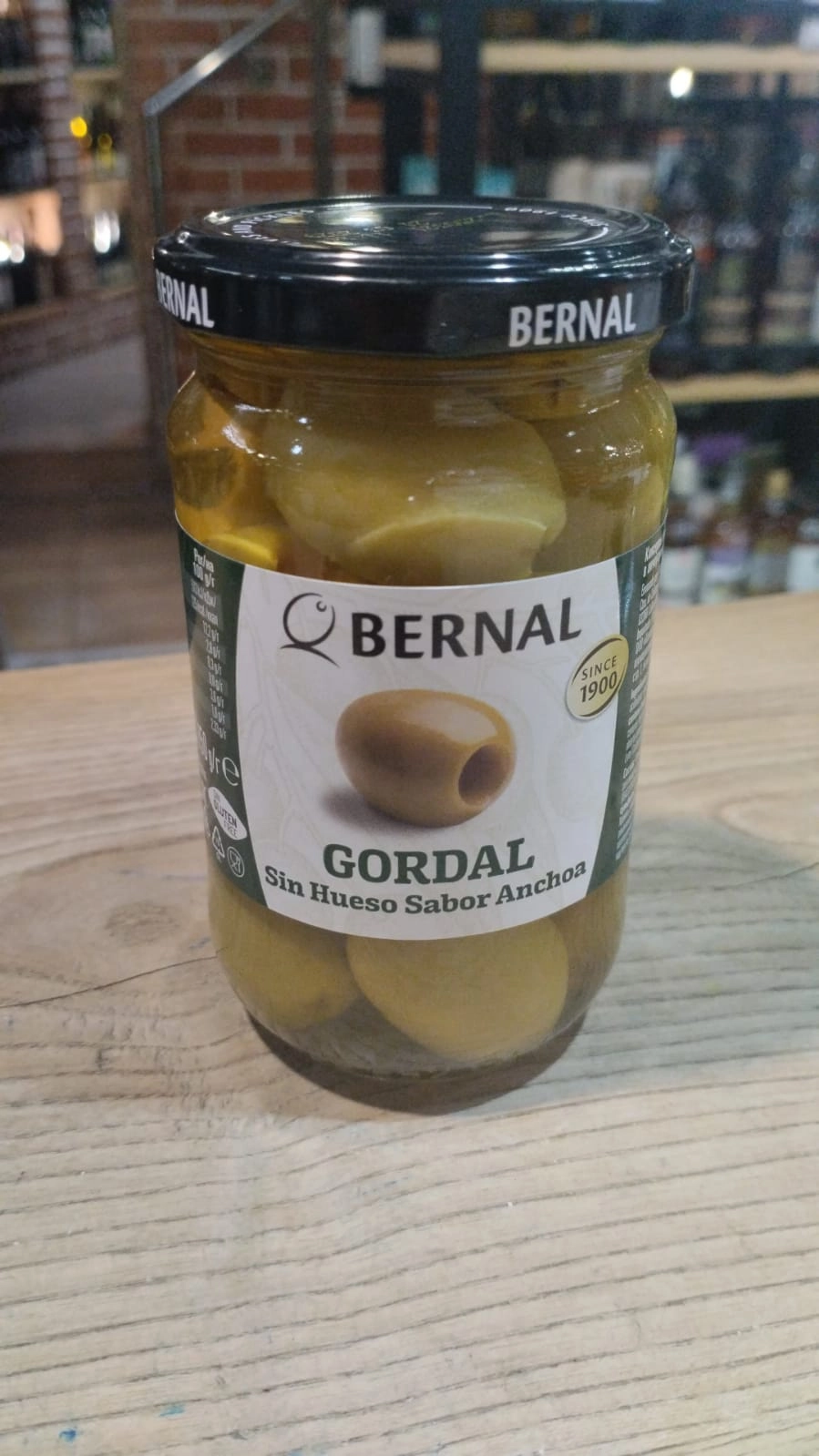 Оливки GORDAL Bernal sin Huesa Sabor Anchoa  300 г