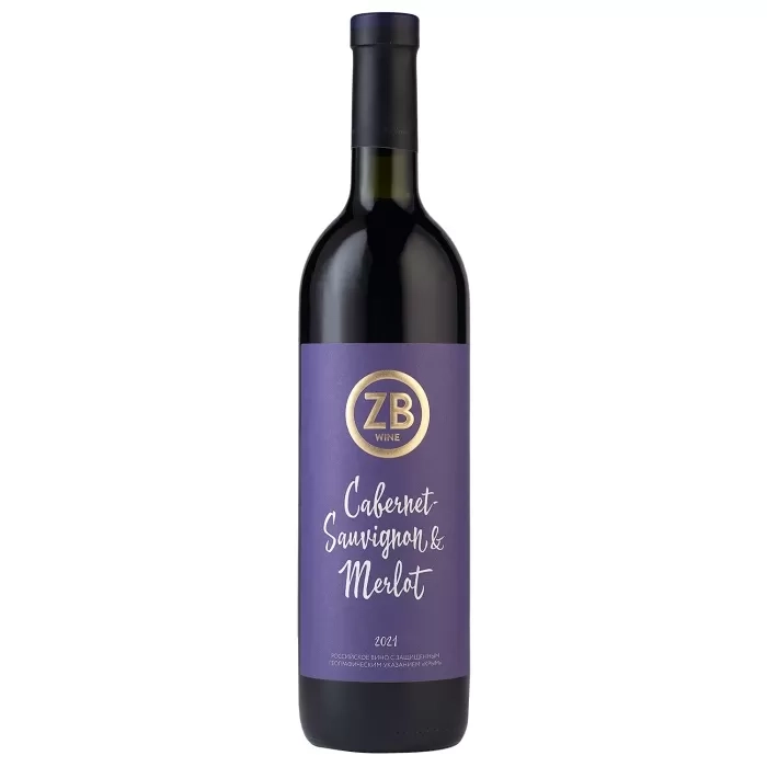 Вино Zolotaya Balka  ZB Wine Cabernet-Sauvignon & Merlot  2022  750 мл  13%
