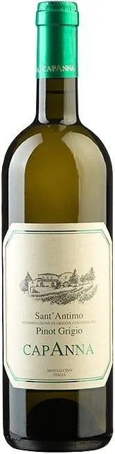 Вино Capanna, Pinot Grigio, Sant' Antimo DOC, 2014/Вино Капанна, Пино Гриджио, Сант' Антимо, 2014, 0,75